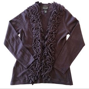 CYNTHIA ROWLEY| Merino Wool Open Front Cardigan